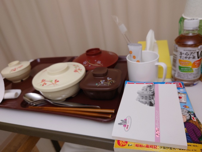 病室での記念撮影