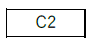 「C2」というラベル表示