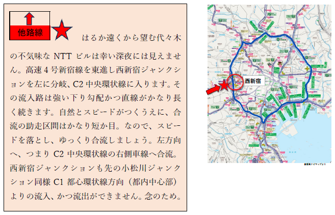 西新宿ジャンクション周辺の説明文と地図