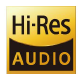 「Hi-Res AUDIO」のロゴマーク