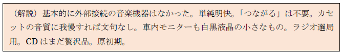 昭和期の外部接続音楽機器についての解説文